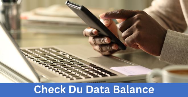 How to Check Du Data Balance Online
